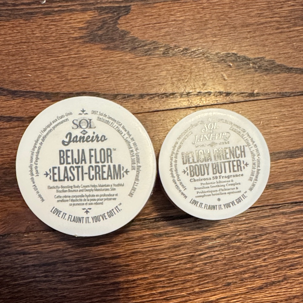 Sol de Janeiro White Lid Travel Body Cream Duo